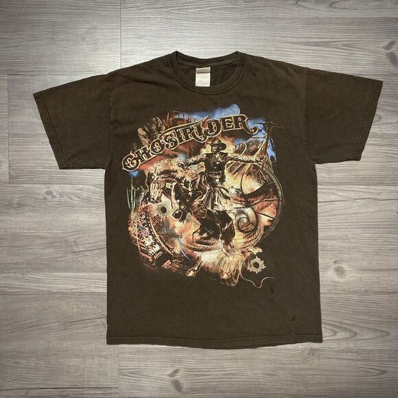 Ghost rider Brown Graphic Tee - Size M - Picture 1 of 2